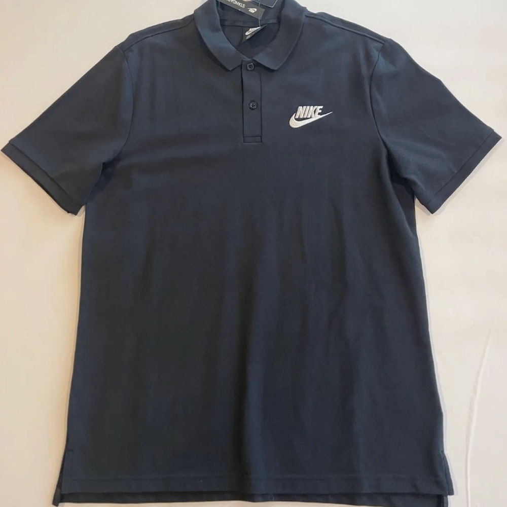 Nike Men's Pique Polo Shirt Medium CN8764 010 Black New With Tags